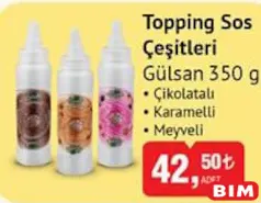GÜLSAN TOPPİNG SOS ÇEŞİTLERİ 350 G
